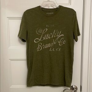 Lucky Brand Green Crew Neck Tee